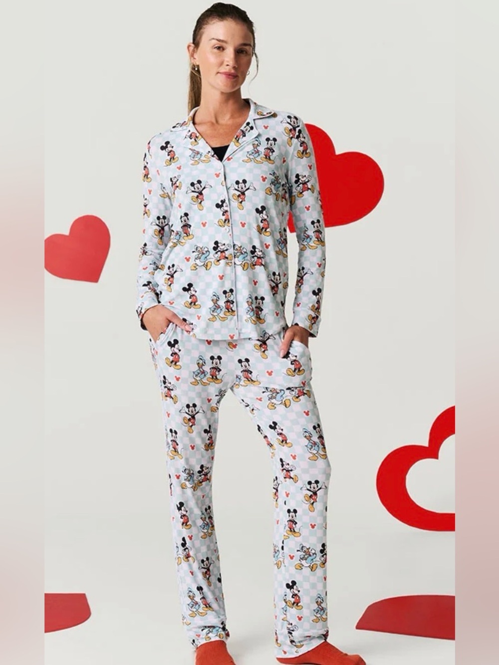 Posh Peanut Women’s Mickey and Donald PJs